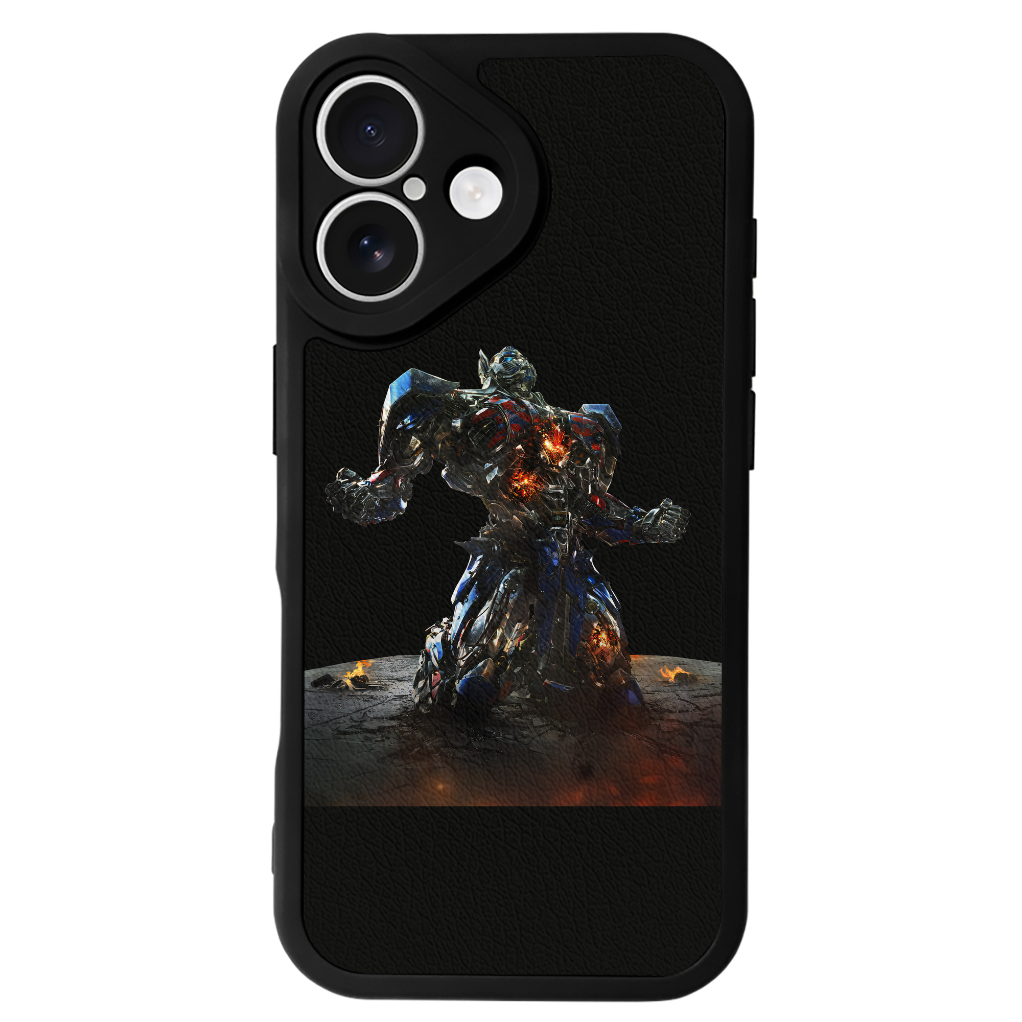 （画像用） Transformers トランスフォーマー 【iPhone 16シリーズ対応】シリコンスマホケース（レザー調） 材質：シリコン